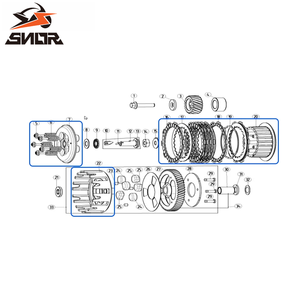 SNOR Perangkat Kopling Sepeda  - Gear Clutch Motorcycle ulasan dan harga